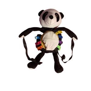 Buckle toys bear activity backpack stuffed animal learning activity